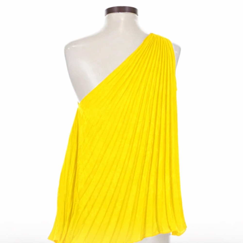 Banana Republic Yellow One-shoulder Tank Top